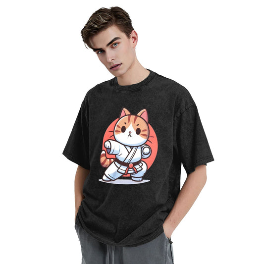Osaka Lion Karate Cat Second Washed T-Shirt