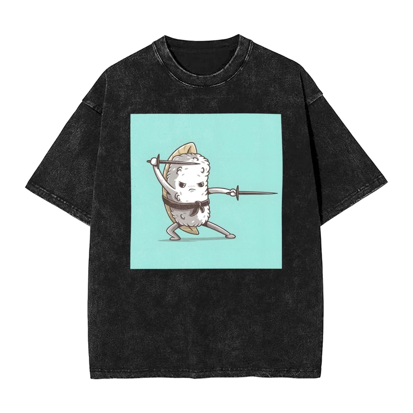 Osaka Lion Sushi - Double Swords Washed T-Shirt