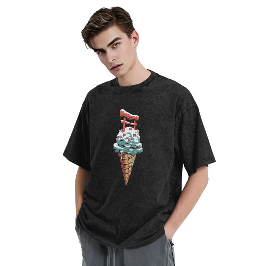 Osaka Lion Torii Ice Cream Washed T-Shirt