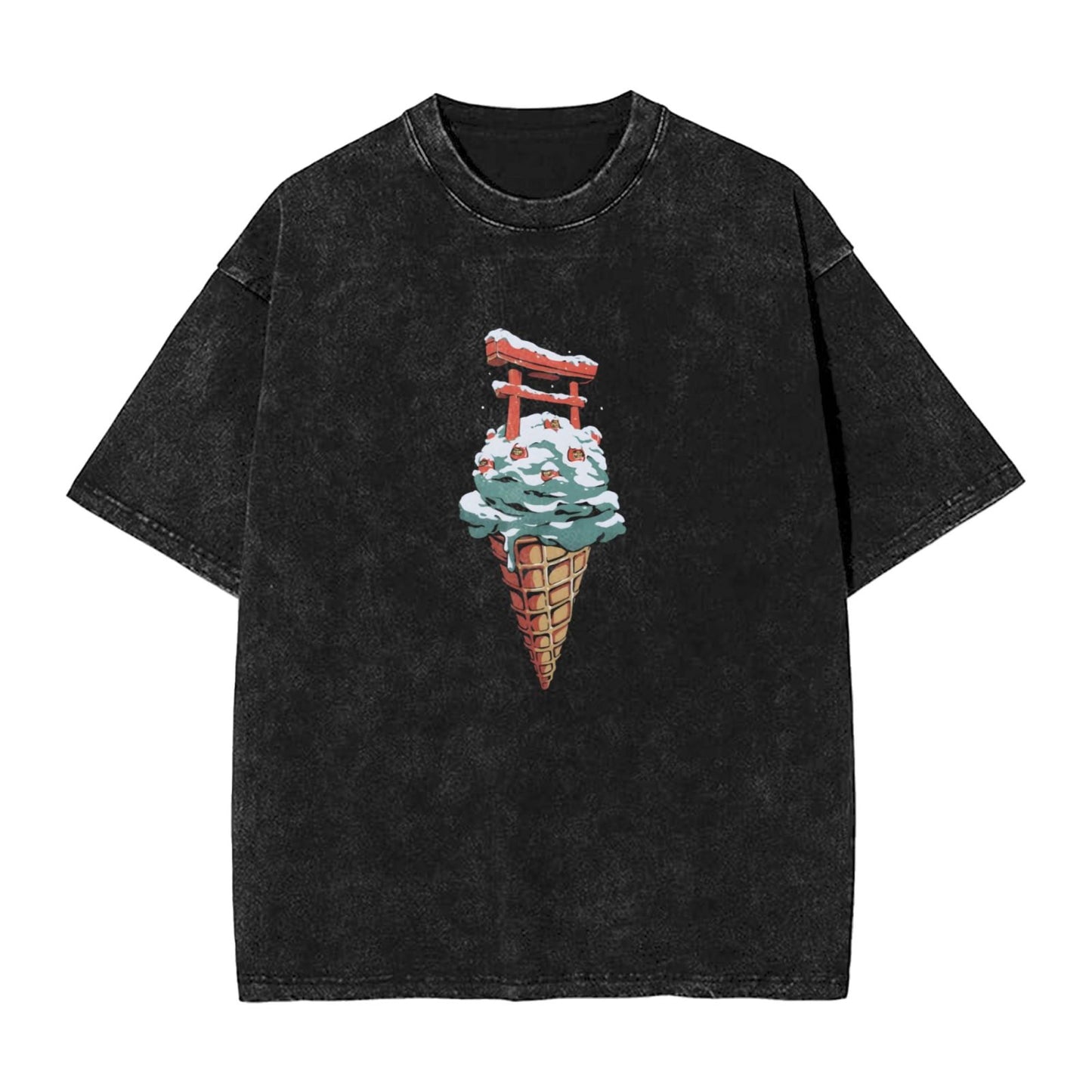 Osaka Lion Torii Ice Cream Washed T-Shirt