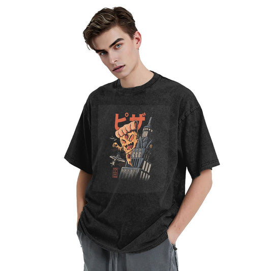 Osaka Lion Pizza Yokai Washed T-Shirt