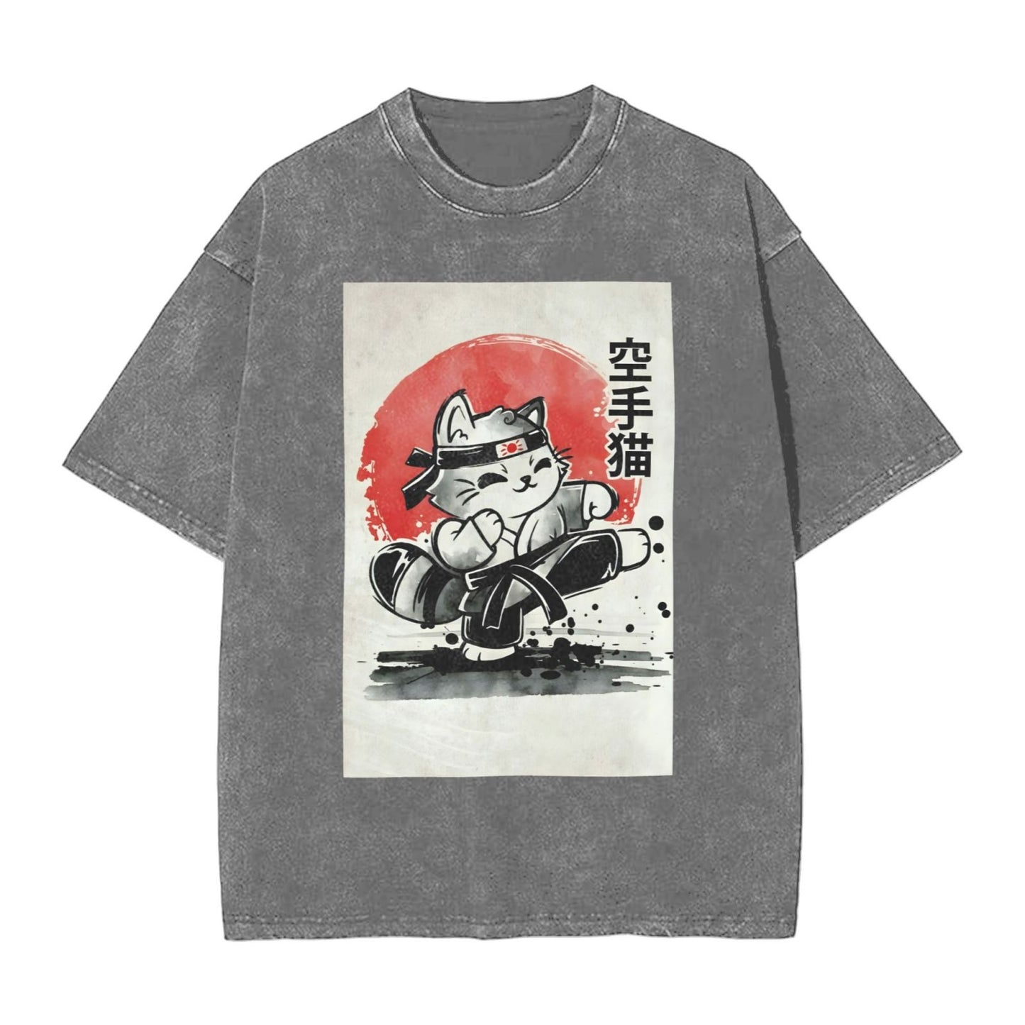 Osaka Lion Karate Cat Washed T-Shirt