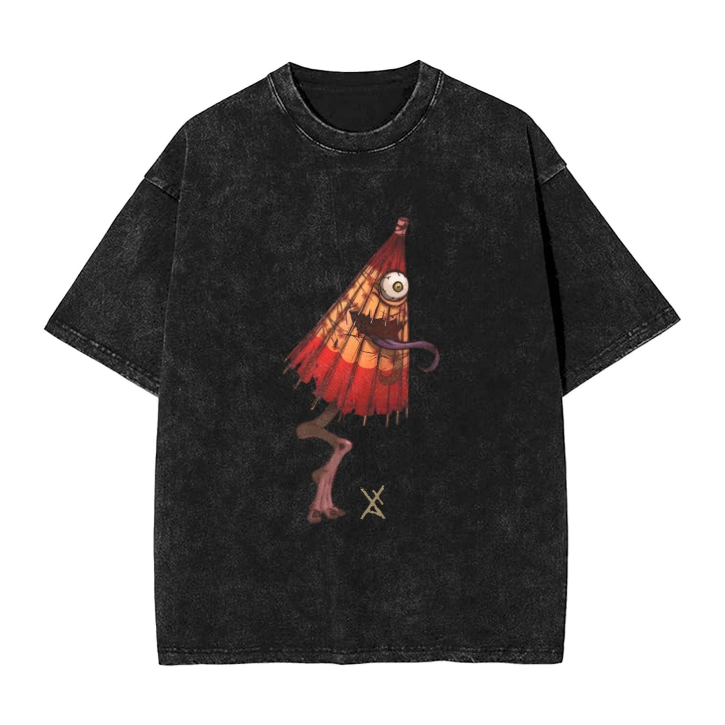 Osaka Lion Kasa-obake Washed T-Shirt
