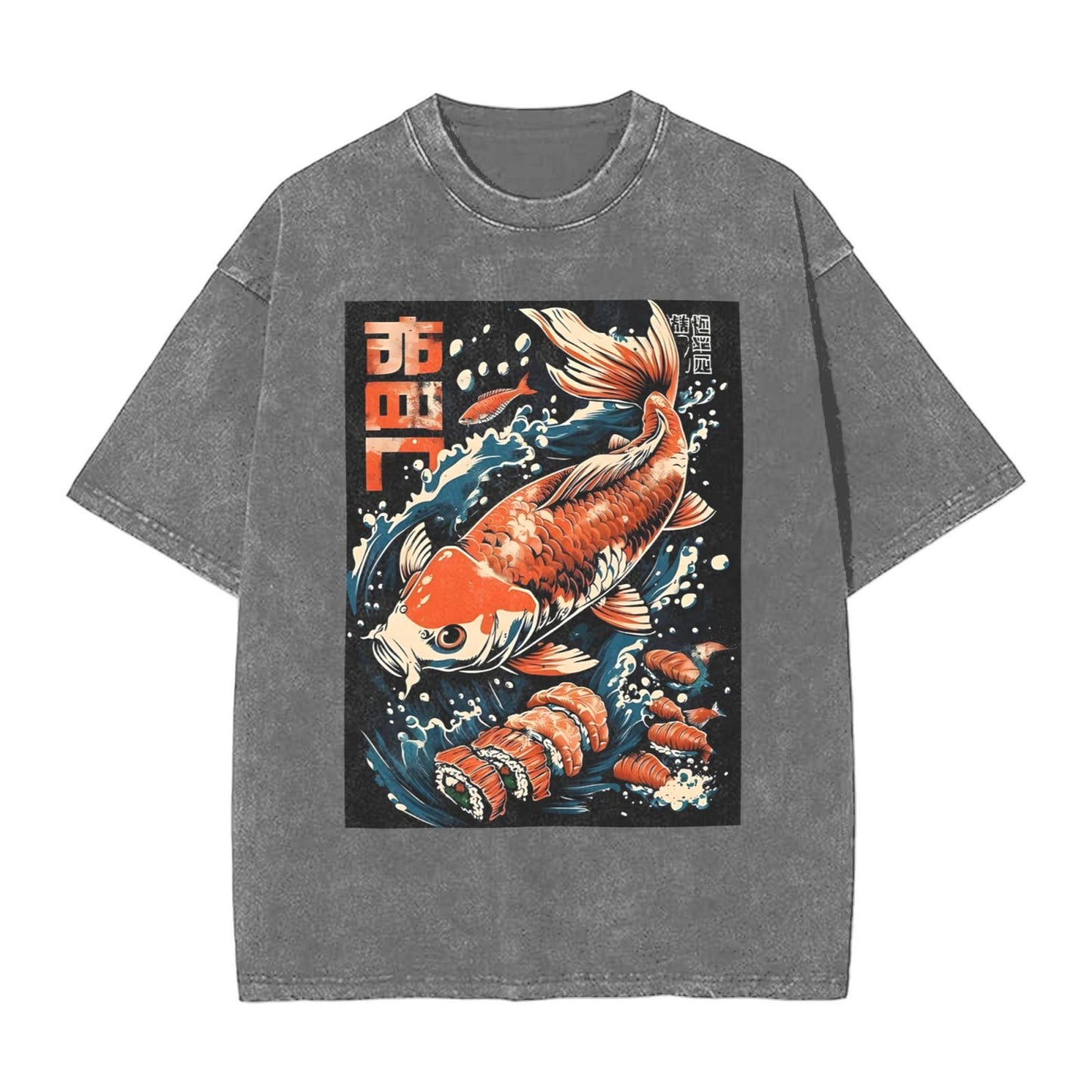 Osaka Lion Fish And Sushi Second Washed T-Shirt