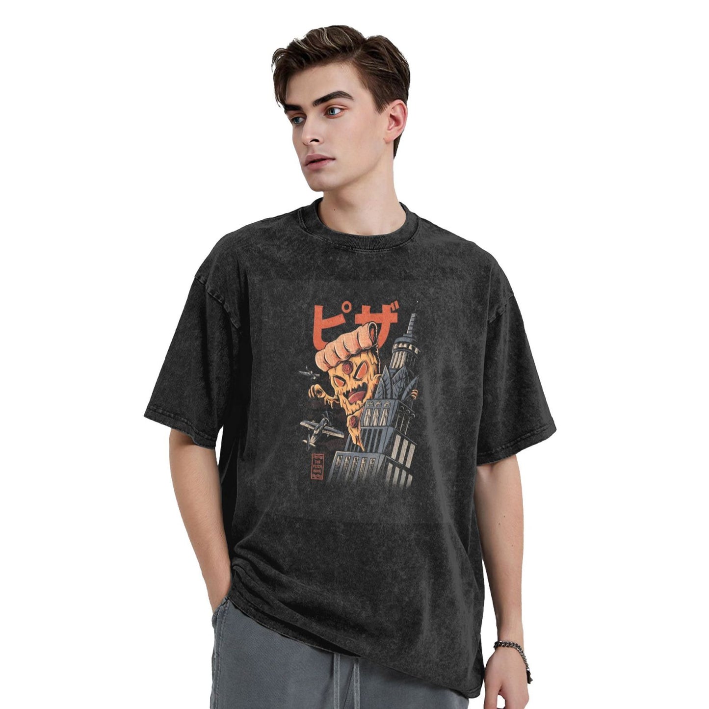 Osaka Lion Pizza Yokai Washed T-Shirt