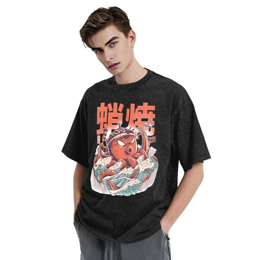 Osaka Lion Octopus Kaiju Washed T-Shirt