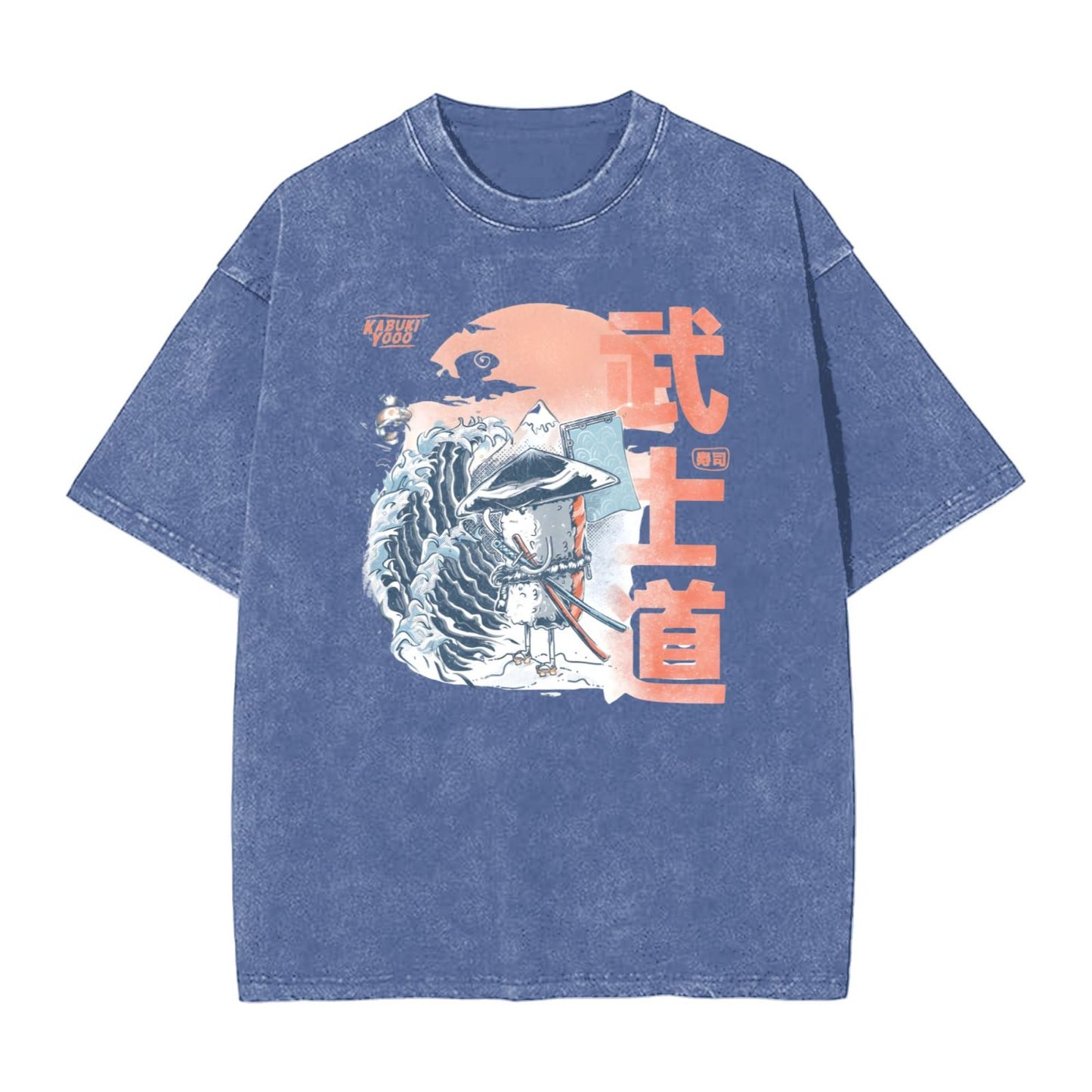 Osaka Lion Sushi Samurai Washed T-Shirt
