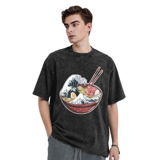 Osaka Lion Great Wave Ramen Washed T-Shirt
