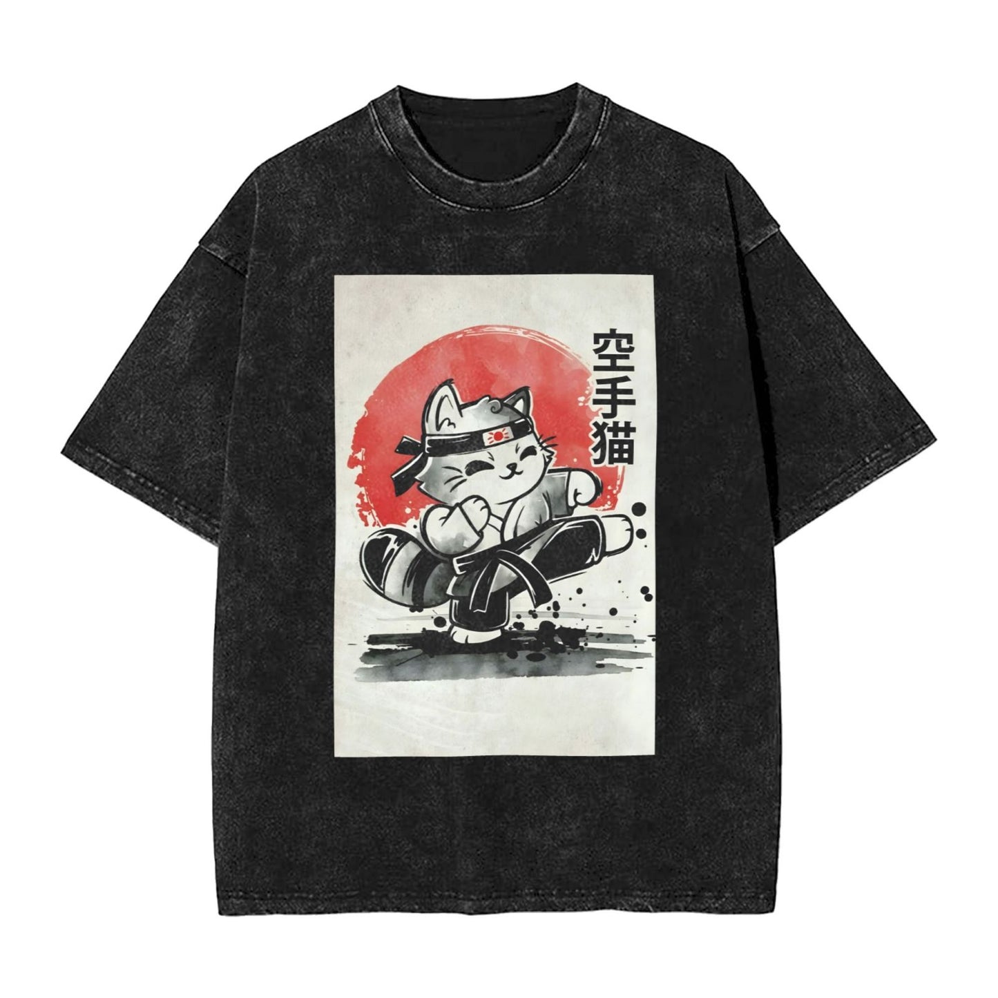 Osaka Lion Karate Cat Washed T-Shirt