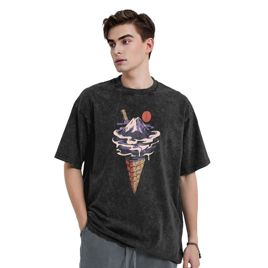 Osaka Lion Ice Cream Mountain Washed T-Shirt