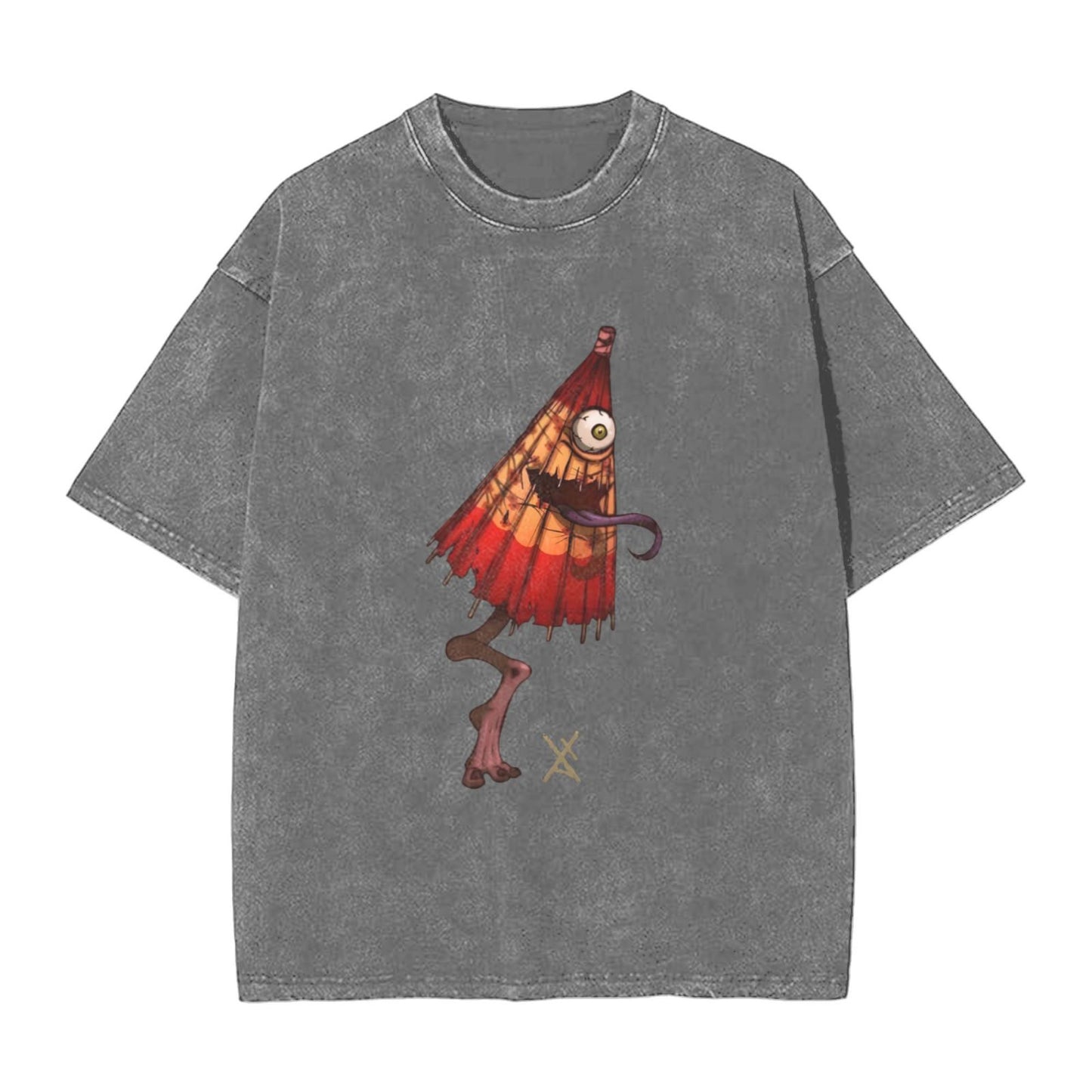 Osaka Lion Kasa-obake Washed T-Shirt