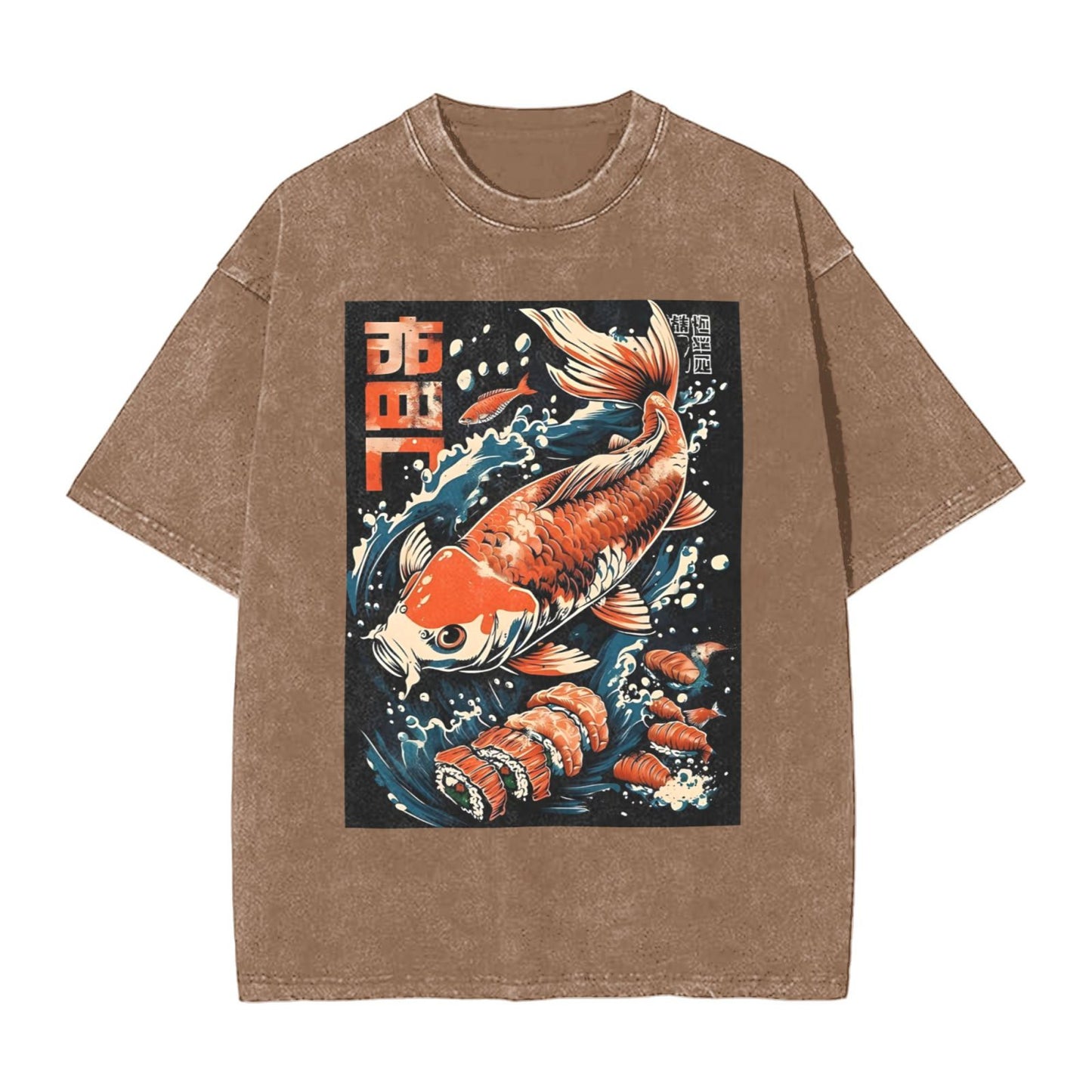 Osaka Lion Fish And Sushi Second Washed T-Shirt