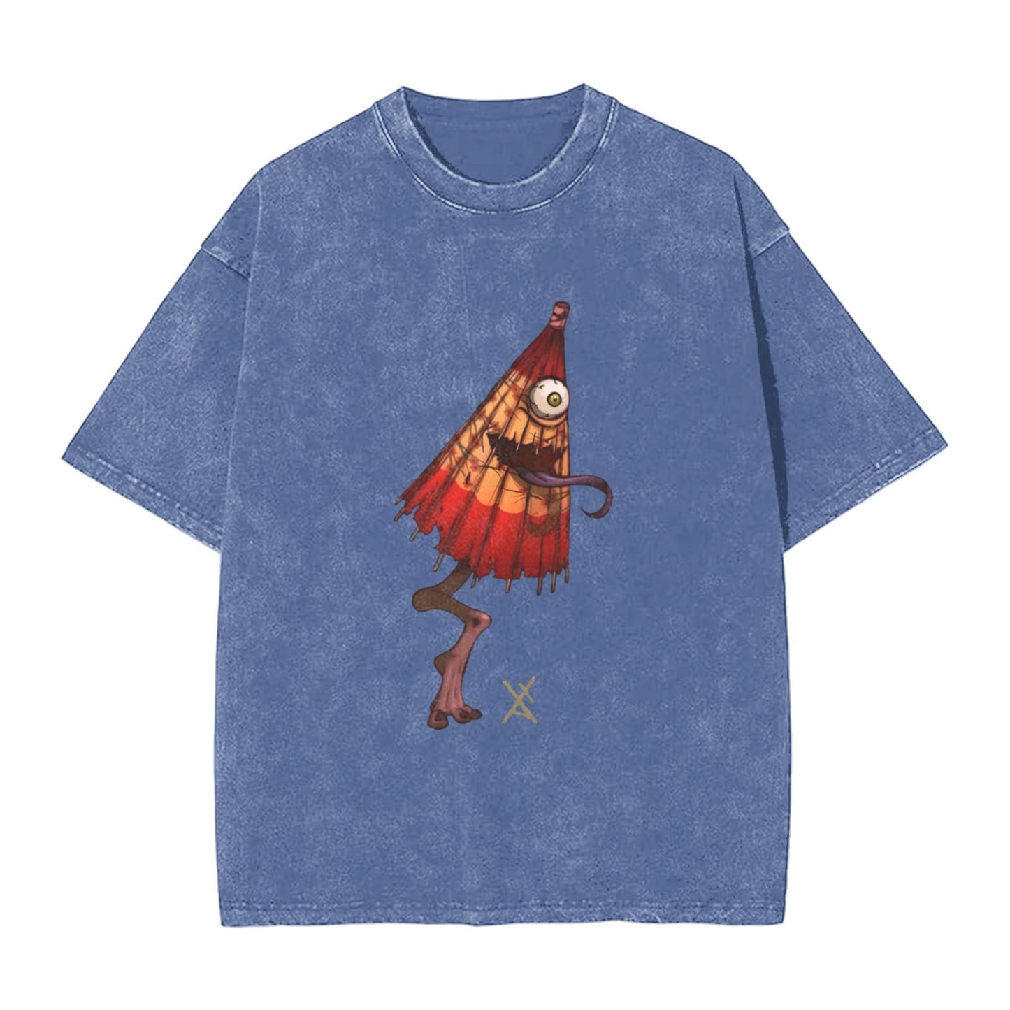 Osaka Lion Kasa-obake Washed T-Shirt