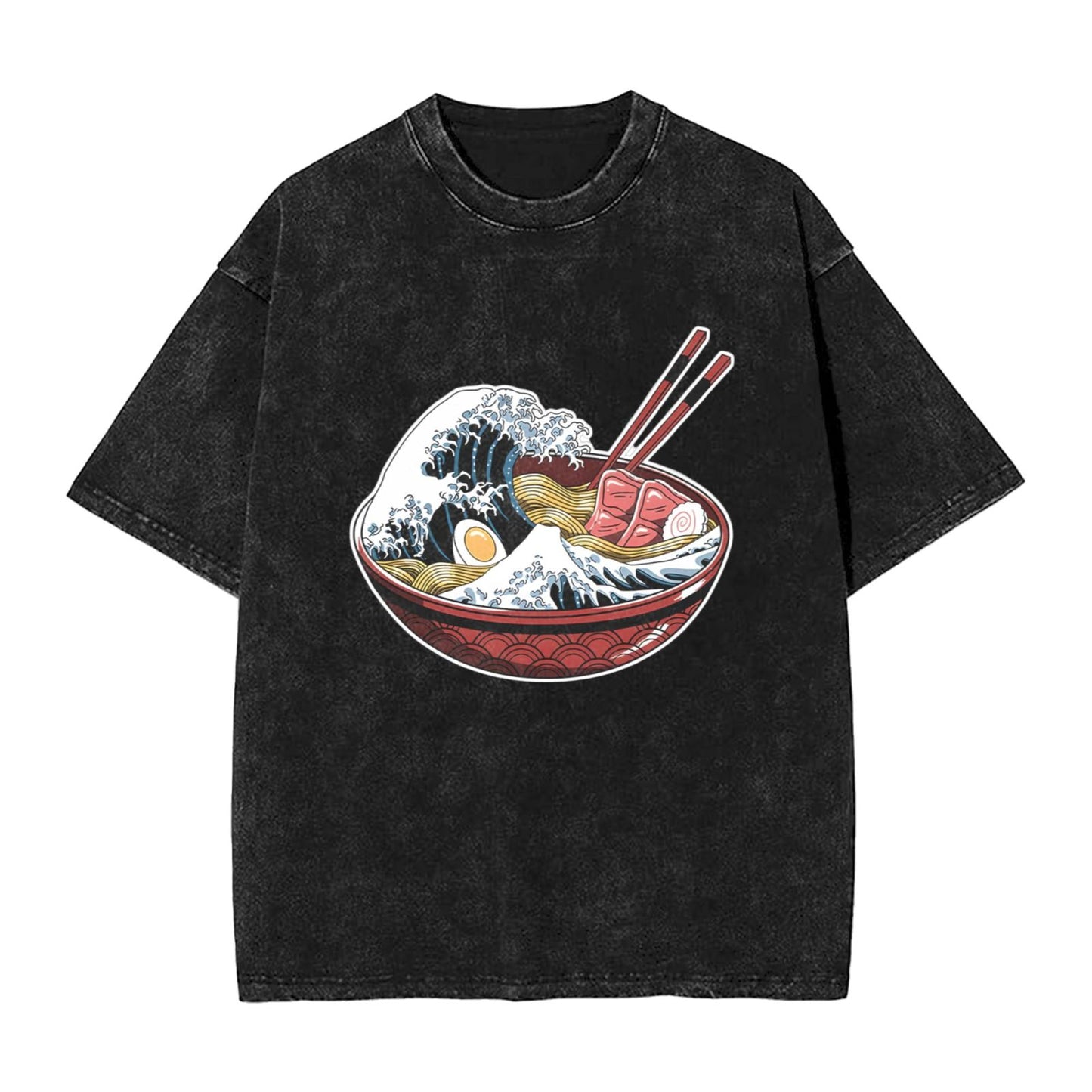 Osaka Lion Great Wave Ramen Washed T-Shirt