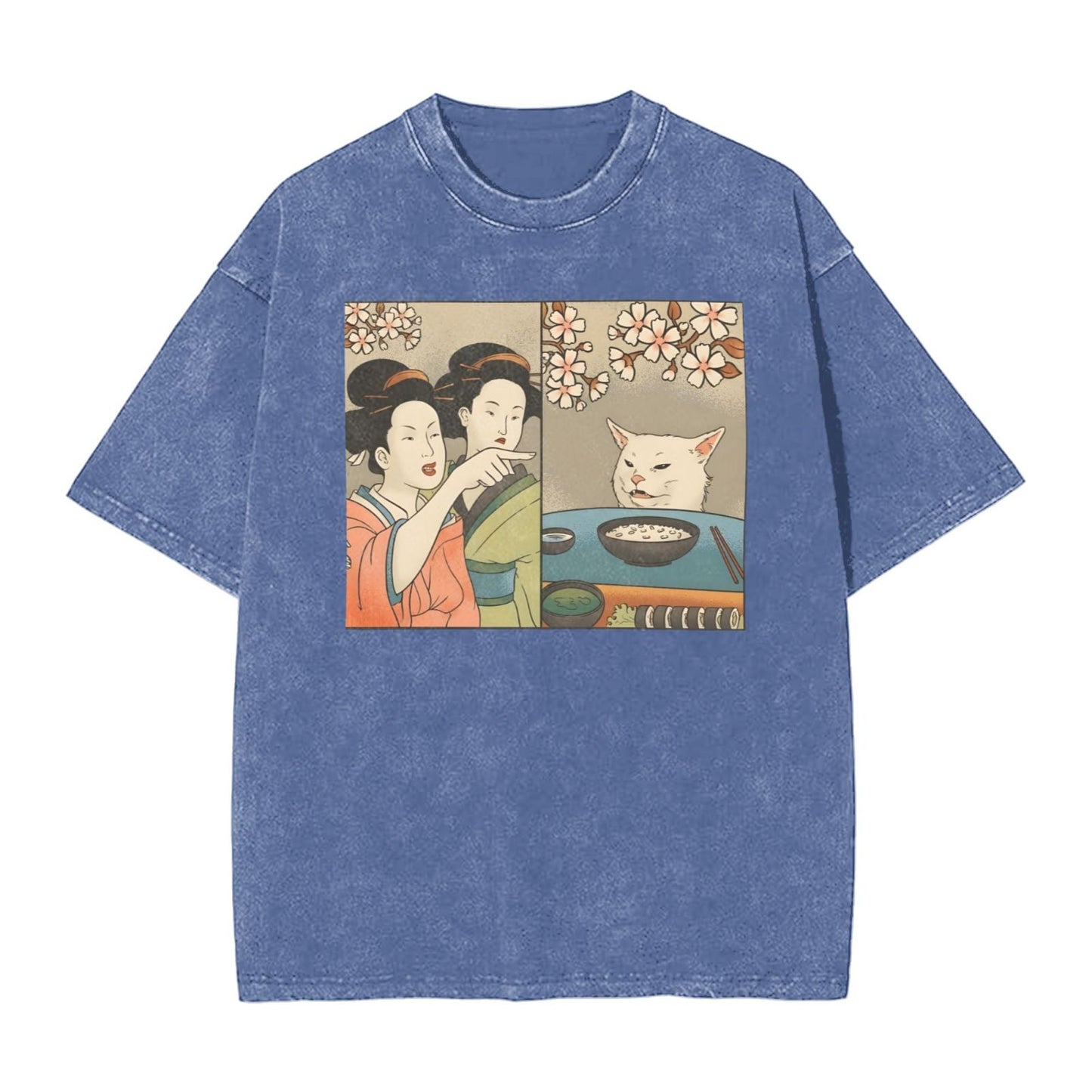 Osaka Lion Accused Cat Washed T-Shirt
