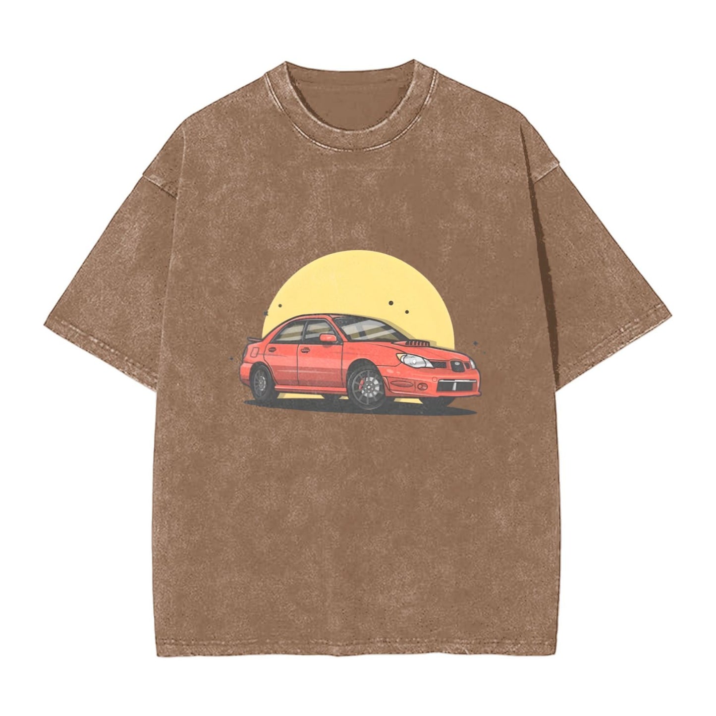 Osaka Lion Sunrise And Blue Car Washed T-Shirt